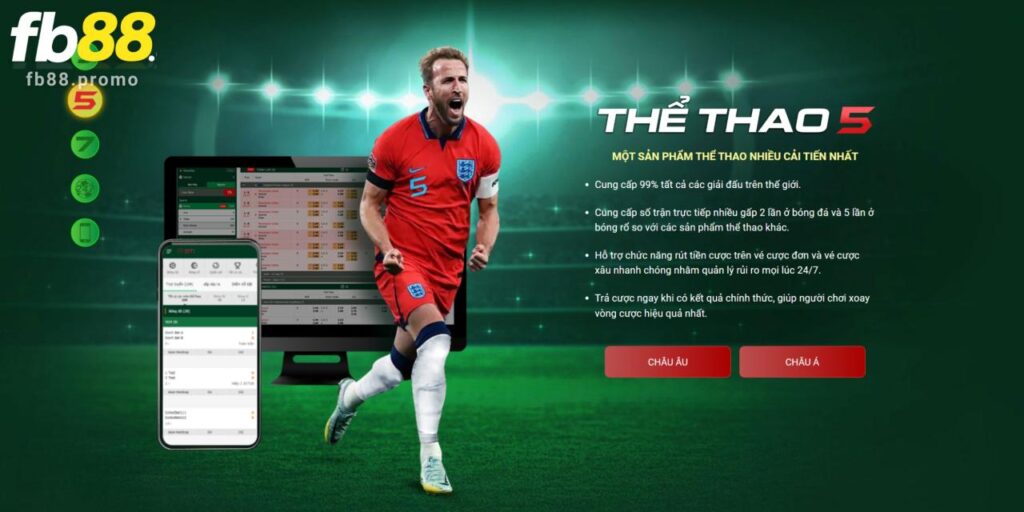 Thử sức 2 phiên bản Thể Thao 5 Fb88
